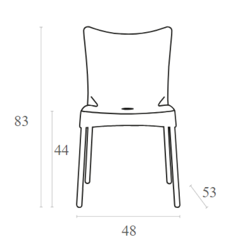 Καρέκλα Art Maison Logten - Black (48x53x83εκ.)
