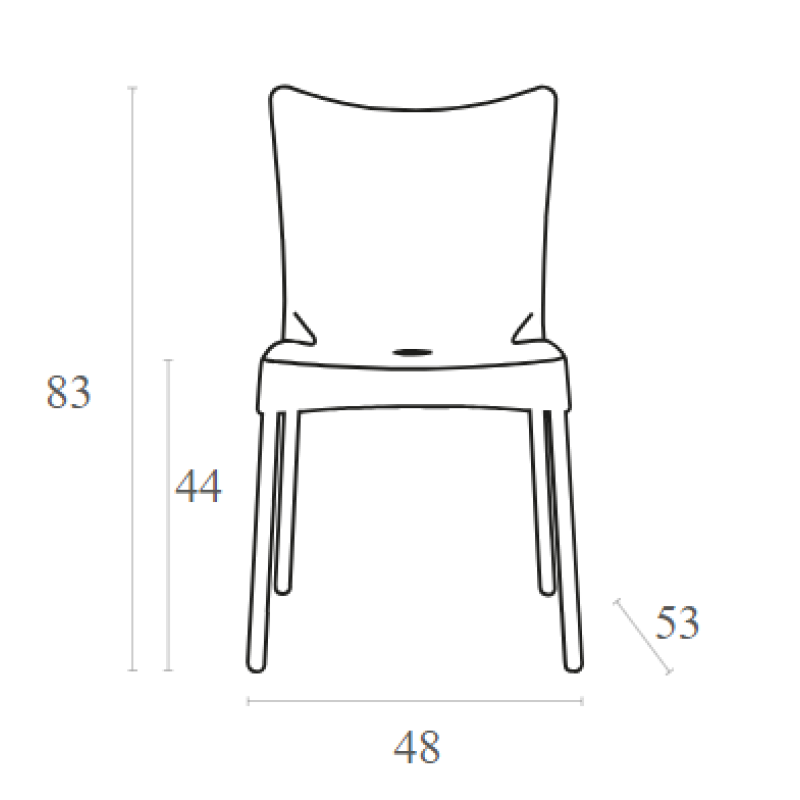 Καρέκλα Art Maison Logten - White (48x53x83εκ.)