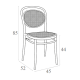Καρέκλα Art Maison Helsinge - Dark Gray (45x52x85εκ.)
