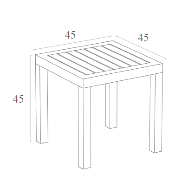 Τραπέζι Art Maison Skanderborg - White (45Χ45Χ45εκ) Τραπέζι Art Maison Skanderborg - White (45Χ45Χ45εκ)