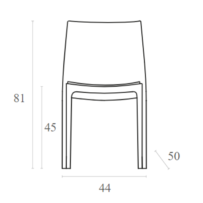 Καρέκλα Art Maison Humlebaek - Taupe (44x50x81εκ.) Καρέκλα Art Maison Humlebaek - Taupe (44x50x81εκ.)