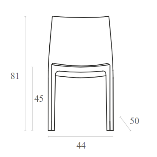 Καρέκλα Art Maison Humlebaek - Silver Gray (44x50x81εκ.)