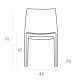 Καρέκλα Art Maison Humlebaek - Silver Gray (44x50x81εκ.)