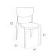 Καρέκλα Art Maison Fredensborg - Dark Gray (45x53x82εκ.)
