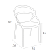 Καρέκλα Art Maison Stovring - Dark Gray (54x56x82εκ.)