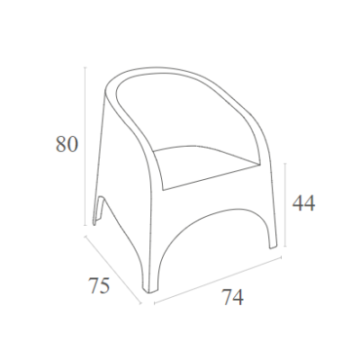 ΠΟΛΥΘΡΟΝΑ ART MAISON ANGEL WHITE ΠΟΛ/ΝΙΟΥ-74X75X80εκ.