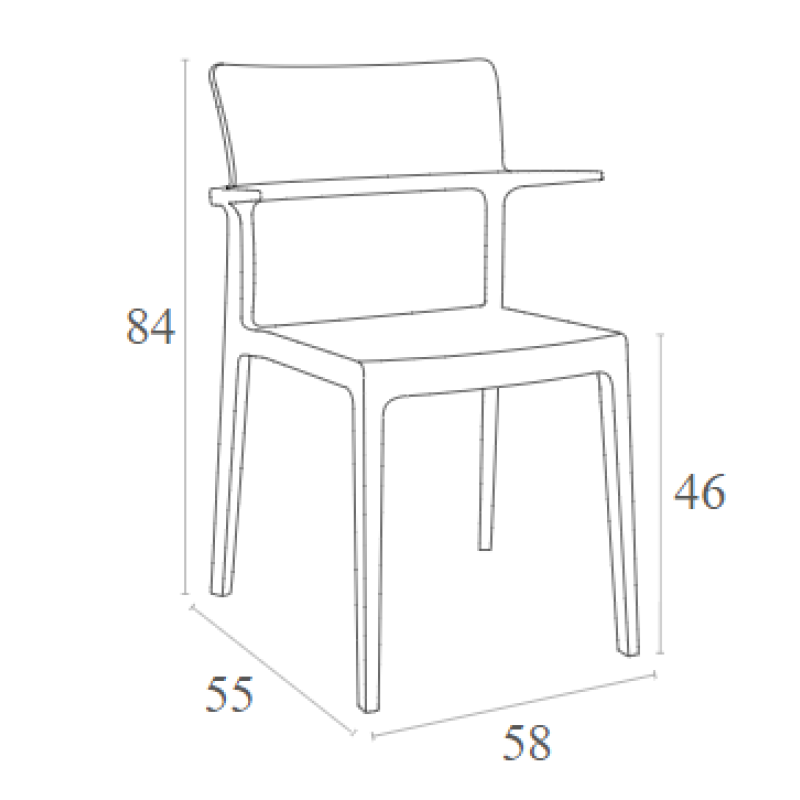 Καρέκλα Art Maison Hjallerup - White (58x55x84εκ.) Καρέκλα Art Maison Hjallerup - White (58x55x84εκ.)