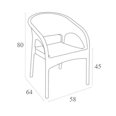 ΠΟΛΥΘΡΟΝΑ ART MAISON ARACHNE DARK GREY ΠΟΛ/ΝΙΟΥ-58X64X80εκ.