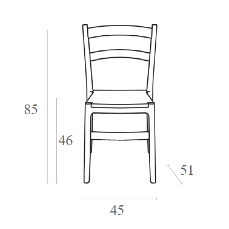 Καρέκλα Art Maison Struer - White (45x51x85εκ.) Καρέκλα Art Maison Struer - White (45x51x85εκ.)