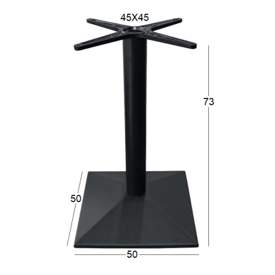 Βάση Τραπεζιού Art Maison Assens - Black (50x50x73-45x45εκ.) Βάση Τραπεζιού Art Maison Assens - Black (50x50x73-45x45εκ.)