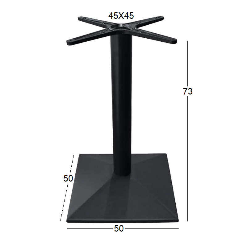 Βάση Τραπεζιού Art Maison Assens - Black (50x50x73-45x45εκ.) Βάση Τραπεζιού Art Maison Assens - Black (50x50x73-45x45εκ.)
