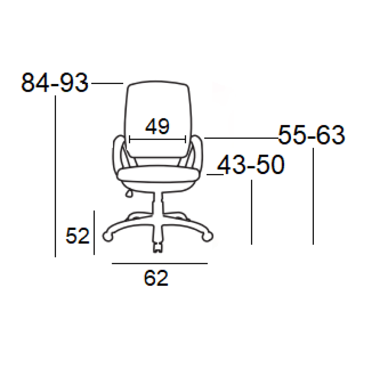 Καρέκλα Γραφείου Art Maison Slagelse - Blue White (59Χ50Χ44-86/52-94εκ.) Καρέκλα Γραφείου Art Maison Slagelse - Blue White (59Χ50Χ44-86/52-94εκ.)