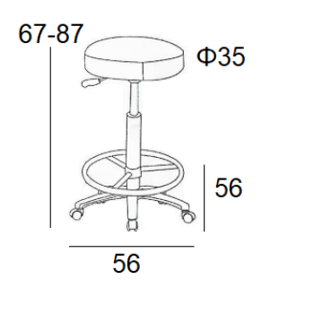 Σκαμπό Μπάρ Art Maison Brew 2τμχ Μαύρο Pu 54x54x88εκ.-54Χ54Χ66-88εκ.