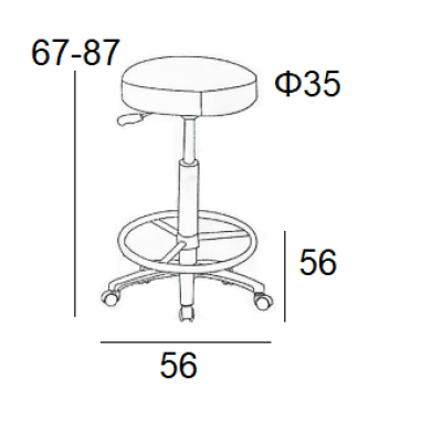 Σκαμπό Μπάρ Art Maison Brew 2τμχ Μαύρο Pu 54x54x88εκ.-54Χ54Χ66-88εκ.