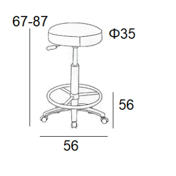 Σκαμπό Μπάρ Art Maison Brew 2τμχ Λευκό Pu 54x54x88εκ.-54Χ54Χ66-88εκ.