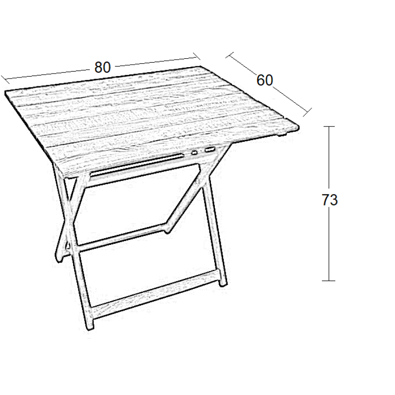 Τραπέζι Εξ. Χώρου Art Maison Farum - Walnut (60Χ80Χ73εκ.) Τραπέζι Εξ. Χώρου Art Maison Farum - Walnut (60Χ80Χ73εκ.)
