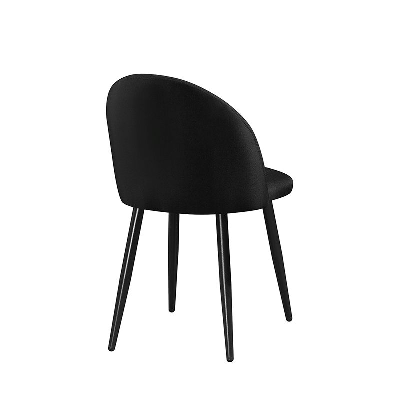 Καρέκλα Τραπεζαρίας Art Maison Nyborg Μεταλλική 4τμχ Μαύρο/Μαύρο Ύφασμα 47X53.5X49-80εκ.-47X53.5X49-80εκ.