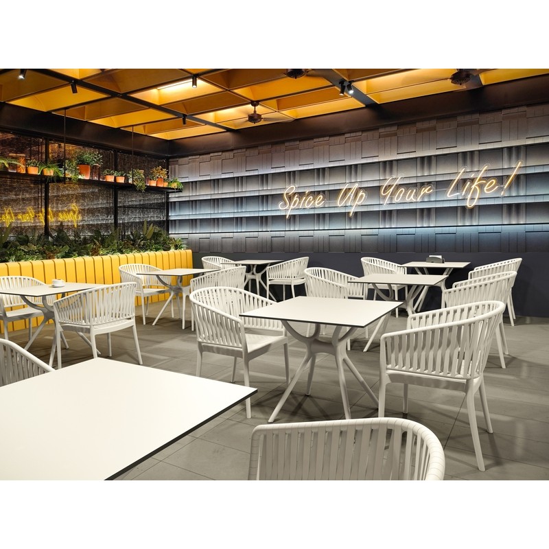 ΠΟΛΥΘΡΟΝΑ ART MAISON SELENE WHITE ΠΟΛ/ΝΙΟΥ-58X58X80εκ.