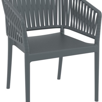 ΠΟΛΥΘΡΟΝΑ ART MAISON SELENE DARK GREY ΠΟΛ/ΝΙΟΥ-58X58X80εκ.