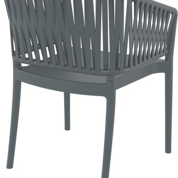 ΠΟΛΥΘΡΟΝΑ ART MAISON SELENE DARK GREY ΠΟΛ/ΝΙΟΥ-58X58X80εκ.