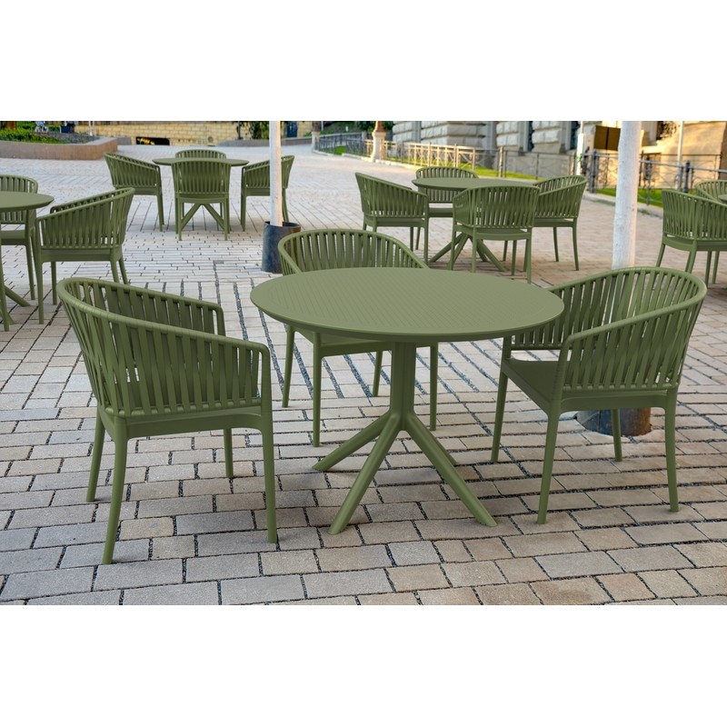 ΠΟΛΥΘΡΟΝΑ ART MAISON SELENE OLIVE GREEN ΠΟΛ/ΝΙΟΥ-58X58X80εκ.