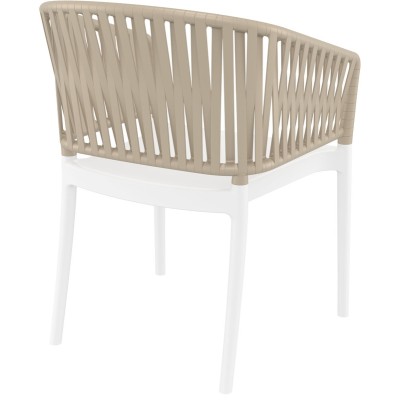 ΠΟΛΥΘΡΟΝΑ ART MAISON SELENE WHITE/TAUPE  ΠΟΛ/ΝΙΟΥ-58X58X80εκ.