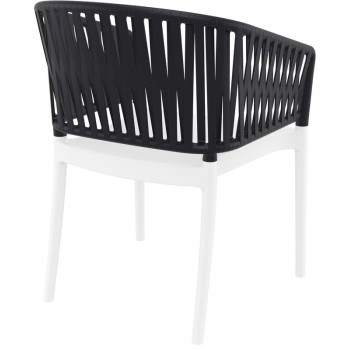 ΠΟΛΥΘΡΟΝΑ ART MAISON SELENE WHITE/BLACK ΠΟΛ/ΝΙΟΥ-58X58X80εκ.