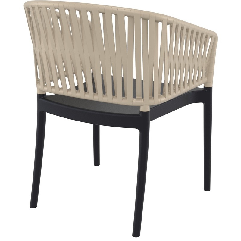 ΠΟΛΥΘΡΟΝΑ ART MAISON SELENE BLACK/TAUPE ΠΟΛ/ΝΙΟΥ-58X58X80εκ.