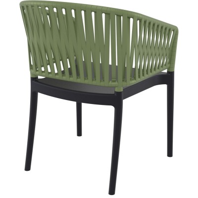 ΠΟΛΥΘΡΟΝΑ ART MAISON SELENE BLACK/OLIVE GREEN ΠΟΛ/ΝΙΟΥ-58X58X80εκ.