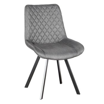 ART MAISON CHINGLING GREY ΥΦΑΣΜΑ ΚΑΡΕΚΛΑ ΜΕΤΑΛΛΙΚΗ-53X58X85εκ.