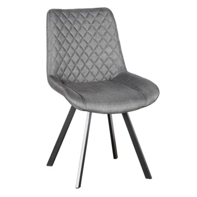 ART MAISON CHINGLING GREY ΥΦΑΣΜΑ ΚΑΡΕΚΛΑ ΜΕΤΑΛΛΙΚΗ-53X58X85εκ.