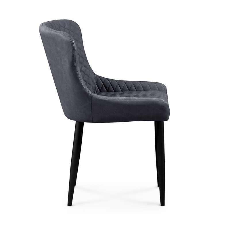 Καρέκλα Τραπεζαρίας Art Maison Shelgon Μεταλλική 2τμχ Grey Ύφασμα 48x55x50-86εκ.-48X55X50-86εκ.