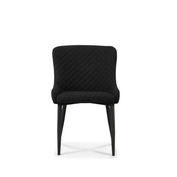 BLACK ΥΦΑΣΜΑ(Σ2)ΚΑΡΕΚΛΑ ART MAISON SHELLDER ΜΕΤΑΛΛΙΚΗ-48X55X50-86εκ.