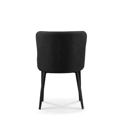 Καρέκλα Τραπεζαρίας  Art Maison Shelgon Μεταλλική 2τμχ Black Ύφασμα 48x55x50-86εκ.-48X55X50-86εκ.