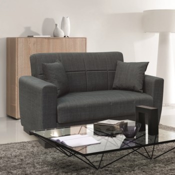 Καναπές- Κρεβάτι Art Maison Duchess  Διθέσιος με Αποθ.Χώρο Ύφασμα Σκούρο Γκρι 150Χ80εκ.-150Χ80Χ75εκ. ΚΡΕΒ.125Χ100