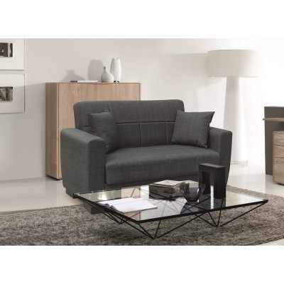 Καναπές- Κρεβάτι Art Maison Duchess  Διθέσιος με Αποθ.Χώρο Ύφασμα Σκούρο Γκρι 150Χ80εκ.-150Χ80Χ75εκ. ΚΡΕΒ.125Χ100