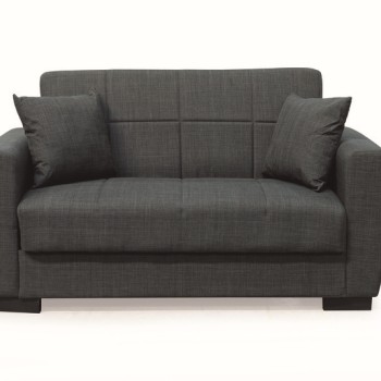 Καναπές- Κρεβάτι Art Maison Duchess  Διθέσιος με Αποθ.Χώρο Ύφασμα Σκούρο Γκρι 150Χ80εκ.-150Χ80Χ75εκ. ΚΡΕΒ.125Χ100