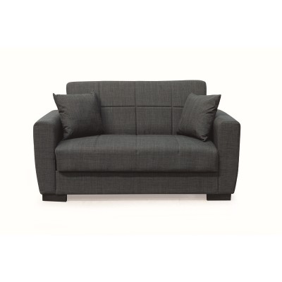 Καναπές- Κρεβάτι Art Maison Duchess  Διθέσιος με Αποθ.Χώρο Ύφασμα Σκούρο Γκρι 150Χ80εκ.-150Χ80Χ75εκ. ΚΡΕΒ.125Χ100