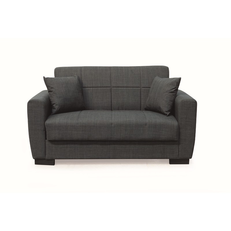 Καναπές- Κρεβάτι Art Maison Duchess  Διθέσιος με Αποθ.Χώρο Ύφασμα Σκούρο Γκρι 150Χ80εκ.-150Χ80Χ75εκ. ΚΡΕΒ.125Χ100