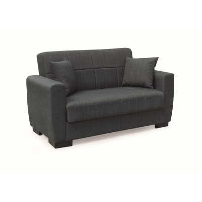 Καναπές- Κρεβάτι Art Maison Duchess  Διθέσιος με Αποθ.Χώρο Ύφασμα Σκούρο Γκρι 150Χ80εκ.-150Χ80Χ75εκ. ΚΡΕΒ.125Χ100