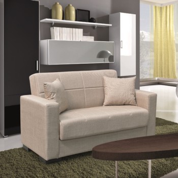 Καναπές-Κρεβάτι Art Maison Drizella Διθέσιος με Αποθ.Χώρο Ύφασμα Light Brown 150Χ80εκ.-150Χ80Χ75εκ. ΚΡΕΒ.125Χ100