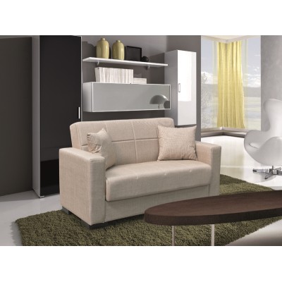 Καναπές-Κρεβάτι Art Maison Drizella Διθέσιος με Αποθ.Χώρο Ύφασμα Light Brown 150Χ80εκ.-150Χ80Χ75εκ. ΚΡΕΒ.125Χ100