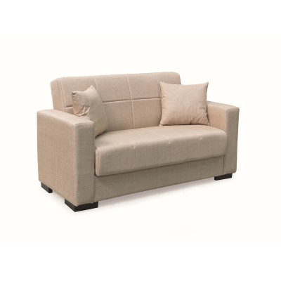Καναπές-Κρεβάτι Art Maison Drizella Διθέσιος με Αποθ.Χώρο Ύφασμα Light Brown 150Χ80εκ.-150Χ80Χ75εκ. ΚΡΕΒ.125Χ100
