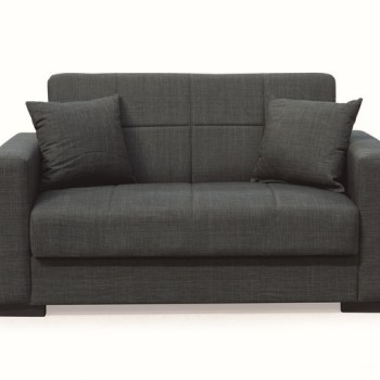 Καναπές-Κρεβάτι  Art Maison Drizella Διθέσιος με Αποθ.Χώρο Ύφασμα Σκούρο Γκρι 150Χ80εκ.-150Χ80Χ75εκ. ΚΡΕΒ.125Χ100