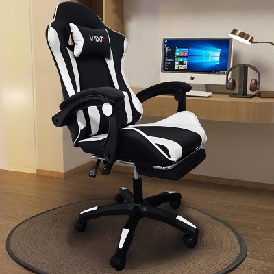 ΜΑΥΡΟ/ΛΕΥΚΟ ΠΟΛΥΘΡΟΝΑ ART MAISON SHUPPET GAMING/ΜΕ ΥΠΟΠΟΔΙΟ-64X62X113-121εκ.