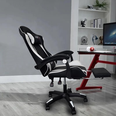 ΜΑΥΡΟ/ΛΕΥΚΟ ΠΟΛΥΘΡΟΝΑ ART MAISON SHUPPET GAMING/ΜΕ ΥΠΟΠΟΔΙΟ-64X62X113-121εκ.