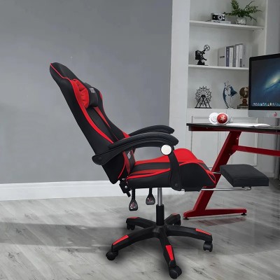 ΜΑΥΡΟ/ΚΟΚΚΙΝΟ ΠΟΛΥΘΡΟΝΑ ART MAISON SILICOON GAMING/ΜΕ ΥΠΟΠΟΔΙΟ-64X62X113-121εκ.