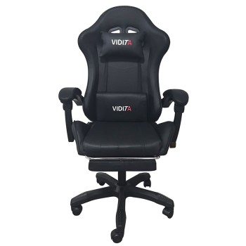 ΜΑΥΡΟ ΠΟΛΥΘΡΟΝΑ ART MAISON SILICOBRA GAMING/ΜΕ ΥΠΟΠΟΔΙΟ-64X62X113-121εκ.