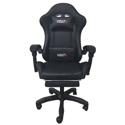 ΜΑΥΡΟ ΠΟΛΥΘΡΟΝΑ ART MAISON SILICOBRA GAMING/ΜΕ ΥΠΟΠΟΔΙΟ-64X62X113-121εκ.