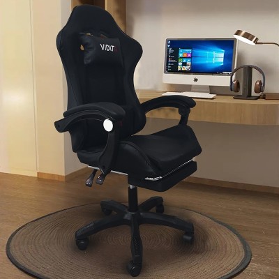 ΜΑΥΡΟ ΠΟΛΥΘΡΟΝΑ ART MAISON SILICOBRA GAMING/ΜΕ ΥΠΟΠΟΔΙΟ-64X62X113-121εκ.